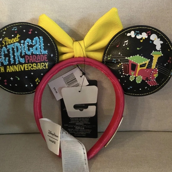 Loungefly Disney Parks GLOW Main Street Electrical Parade Mini Backpack & Ears - Picture 3 of 9